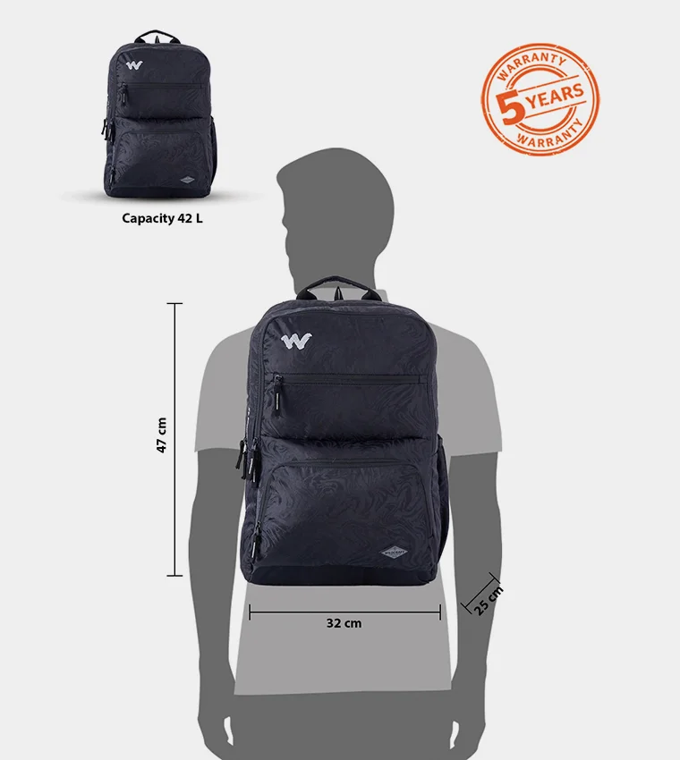 WILDCRAFT Black Wildcraft Andes 42 Wave Backpack, Black  | Best Price UAE